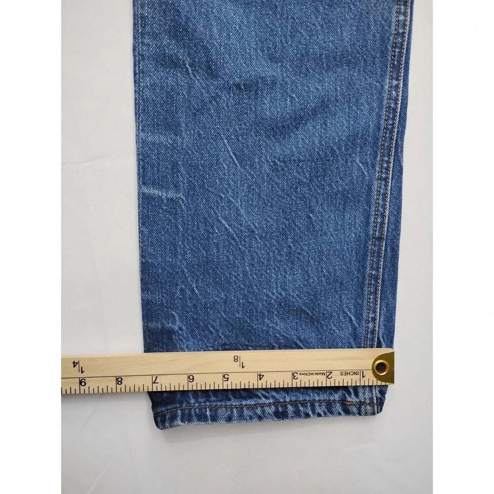 Marc Nelson‎ Slim Straight Button Fly Selvedge Denim Jeans Dark Wash 37 (32x28)